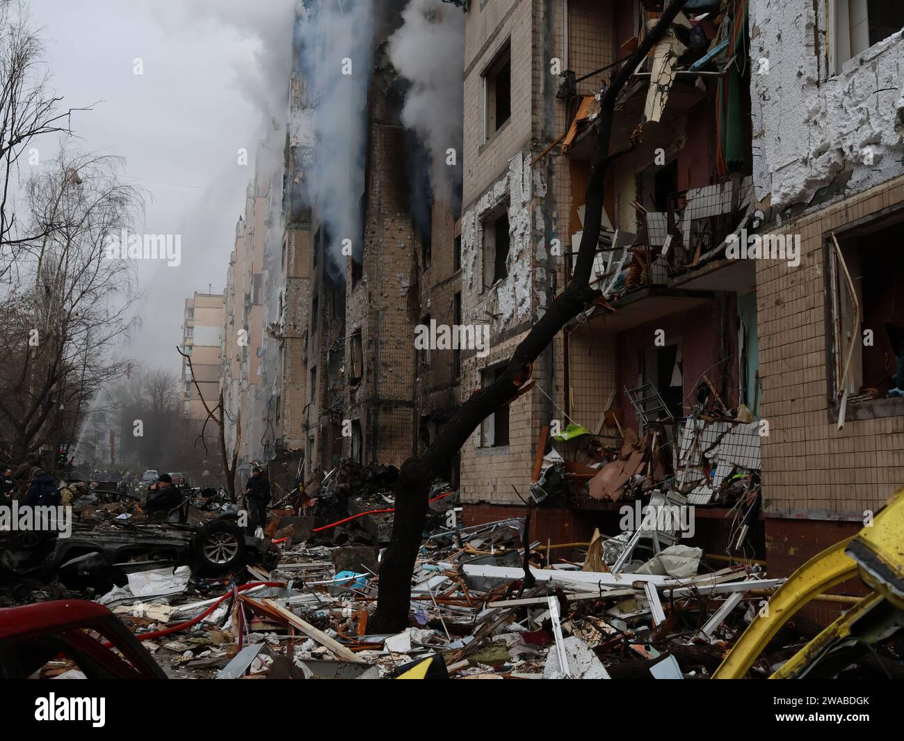 Kiev 2 Gennaio 2024 Questa Foto Scattata Il 2 Gennaio 2024 Mostra 