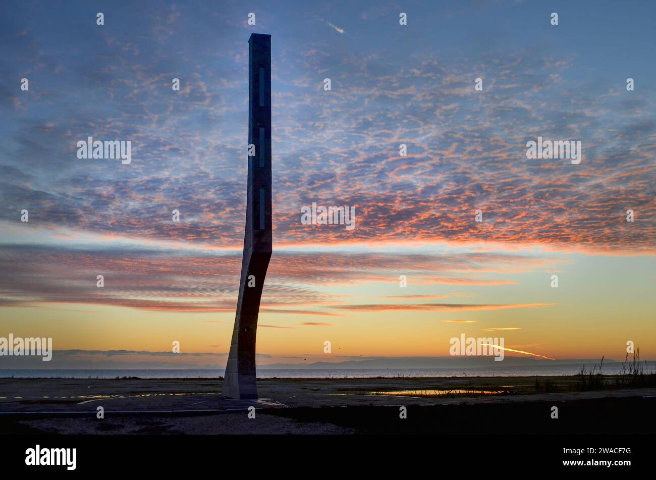 Monumento "il sogno": Indica l'intersezione tra il parallelo 42 e il meridiano 15, dove viene determinato il tempo per l'Italia e l'Europa centrale Foto Stock