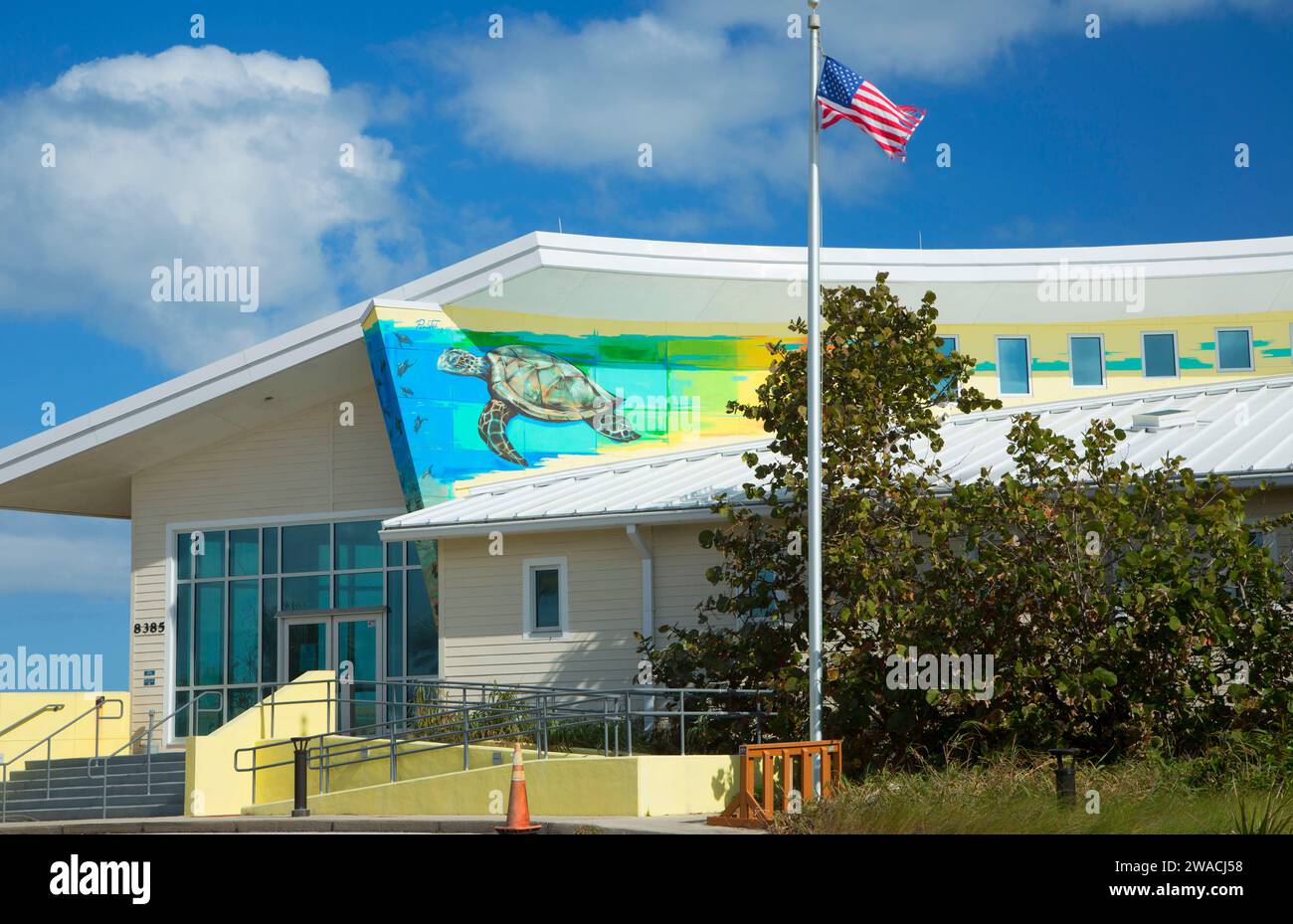 Education Center, Barrier Island Sanctuary, Florida Foto Stock