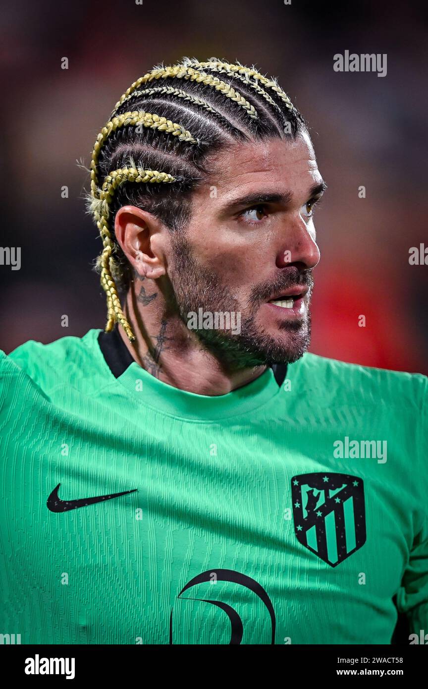 Girona, Spagna. 3 gennaio 2024. Rodrigo De Paul (Atletico de Madrid) durante una partita della Liga EA Sports tra Girona FC e Atletico de Madrid all'Estadio Municipal de Montilivi, a Girona, Spagna, il 3 gennaio 2024. (Foto/Felipe Mondino) credito: Agenzia fotografica indipendente/Alamy Live News Foto Stock