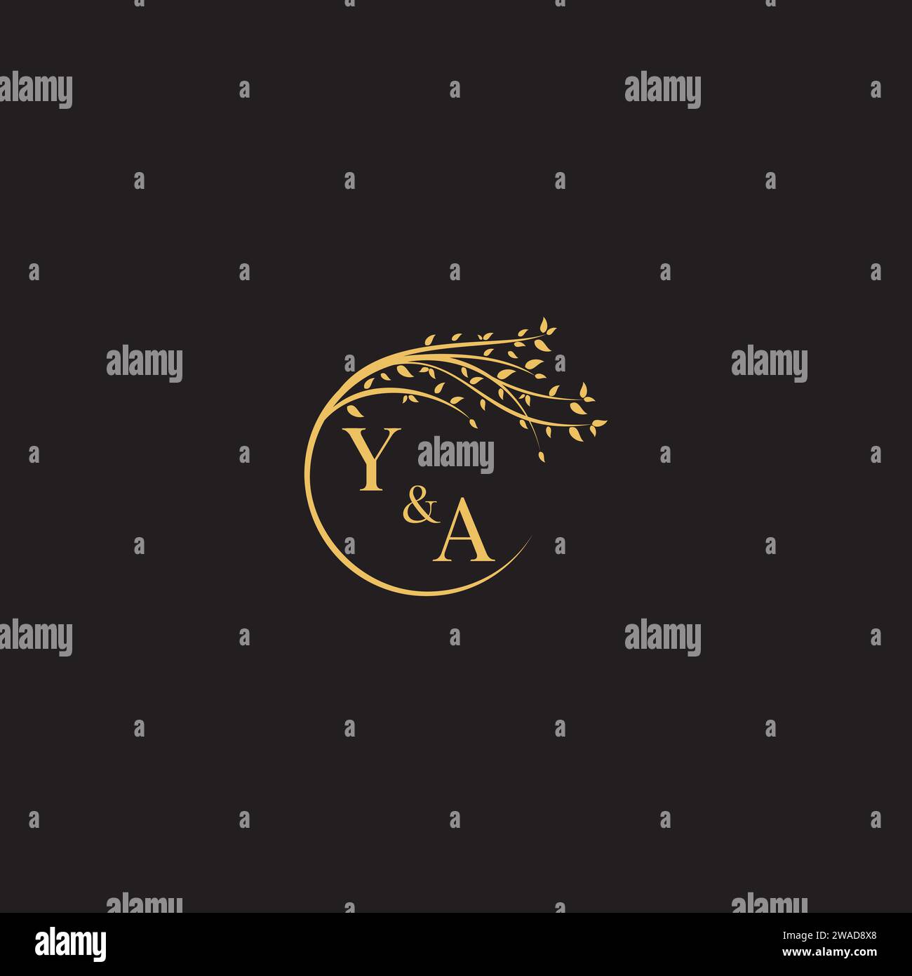 Concetto di albero naturale in un design professionale di alta qualità che consente di stampare bene su qualsiasi supporto di stampa Illustrazione Vettoriale