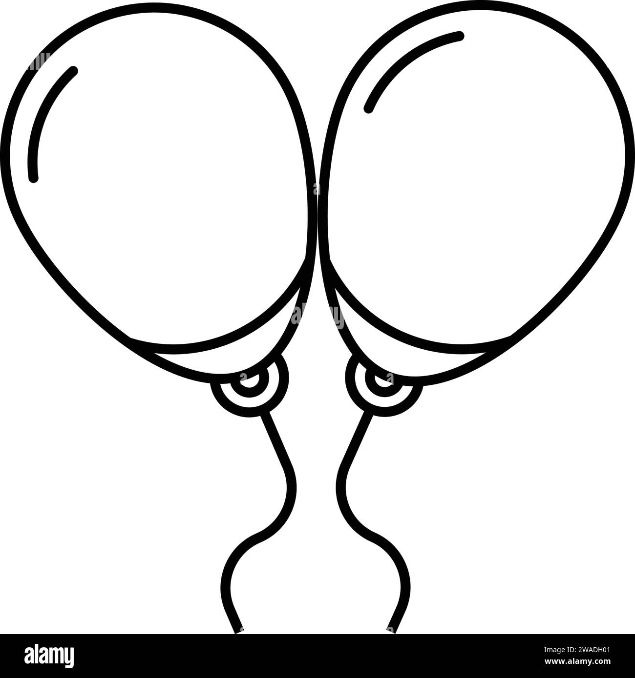 Icona per il giocattolo del ballon, il ballon Illustrazione Vettoriale