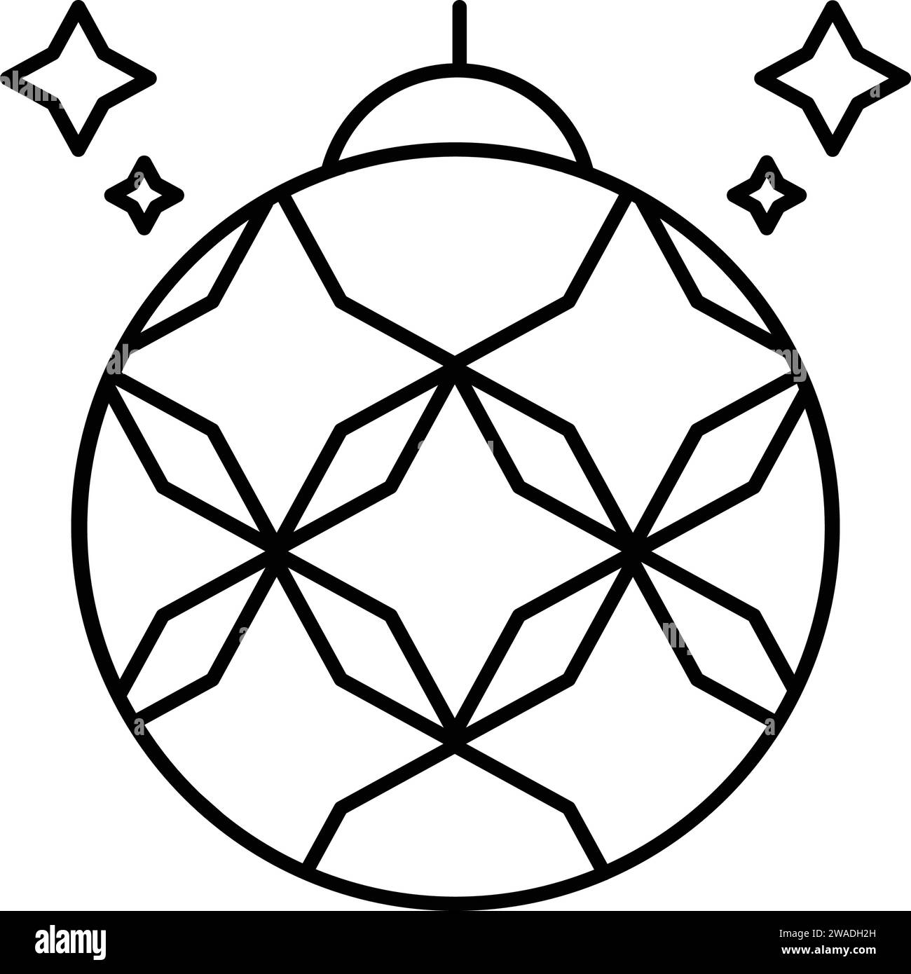 Icona per discoteca, palla Illustrazione Vettoriale