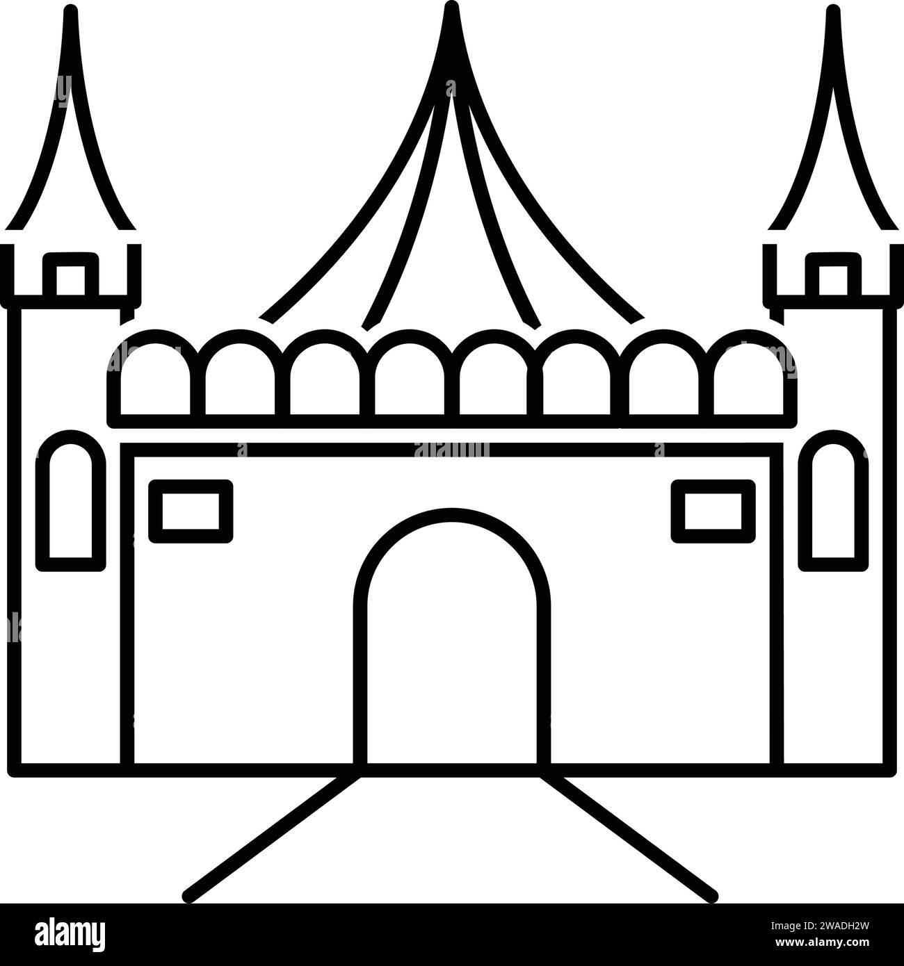 Icona per il divertimento, parco Illustrazione Vettoriale