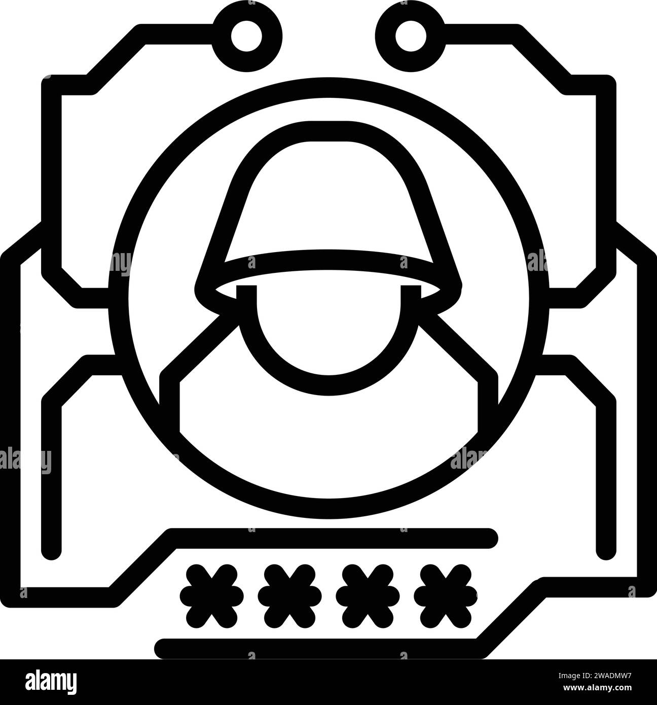Icona per Hack, hackney Illustrazione Vettoriale