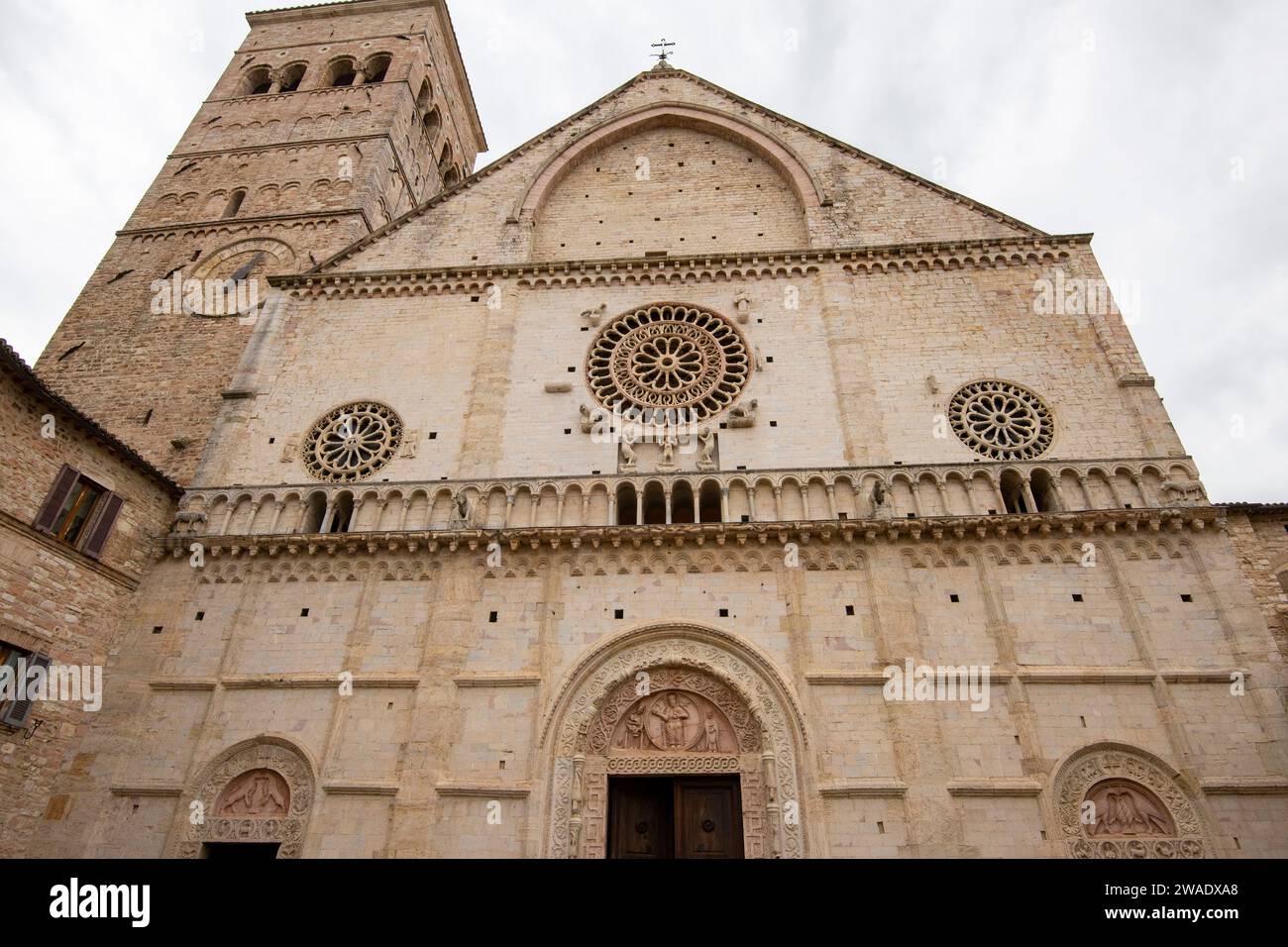 Cattedrale di San Rufino - Assisi - Italia Foto Stock