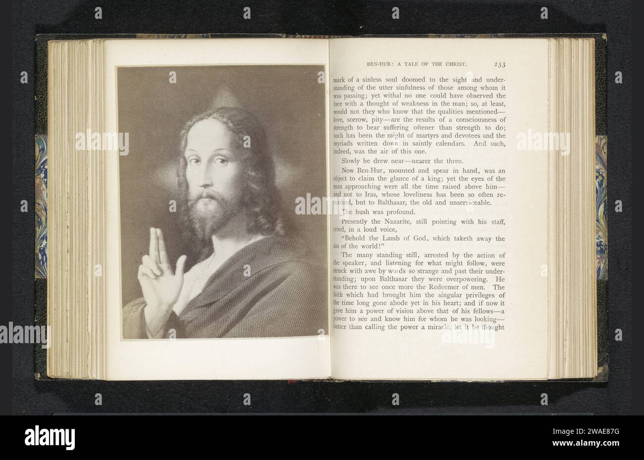 Produzione fotografica di una stampa, raffigurante Cristo, Anonimo, c. 1883 - in o prima del 1888 foto supporto fotografico albume stampa Cristo Foto Stock