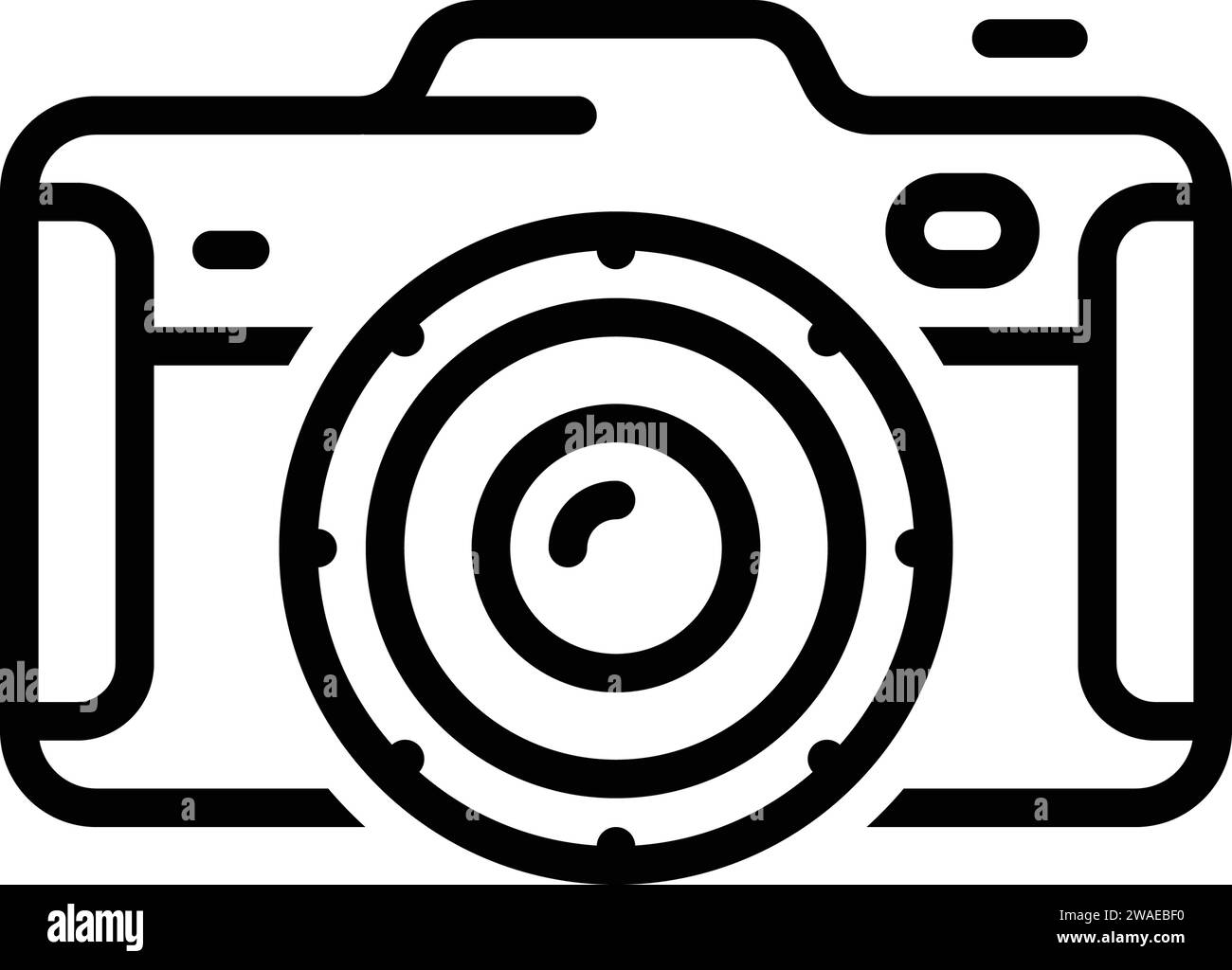 Icona per fotocamere, foto Illustrazione Vettoriale