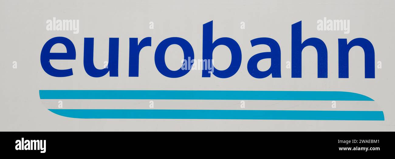 Firma e logo di Eurobahn Foto Stock