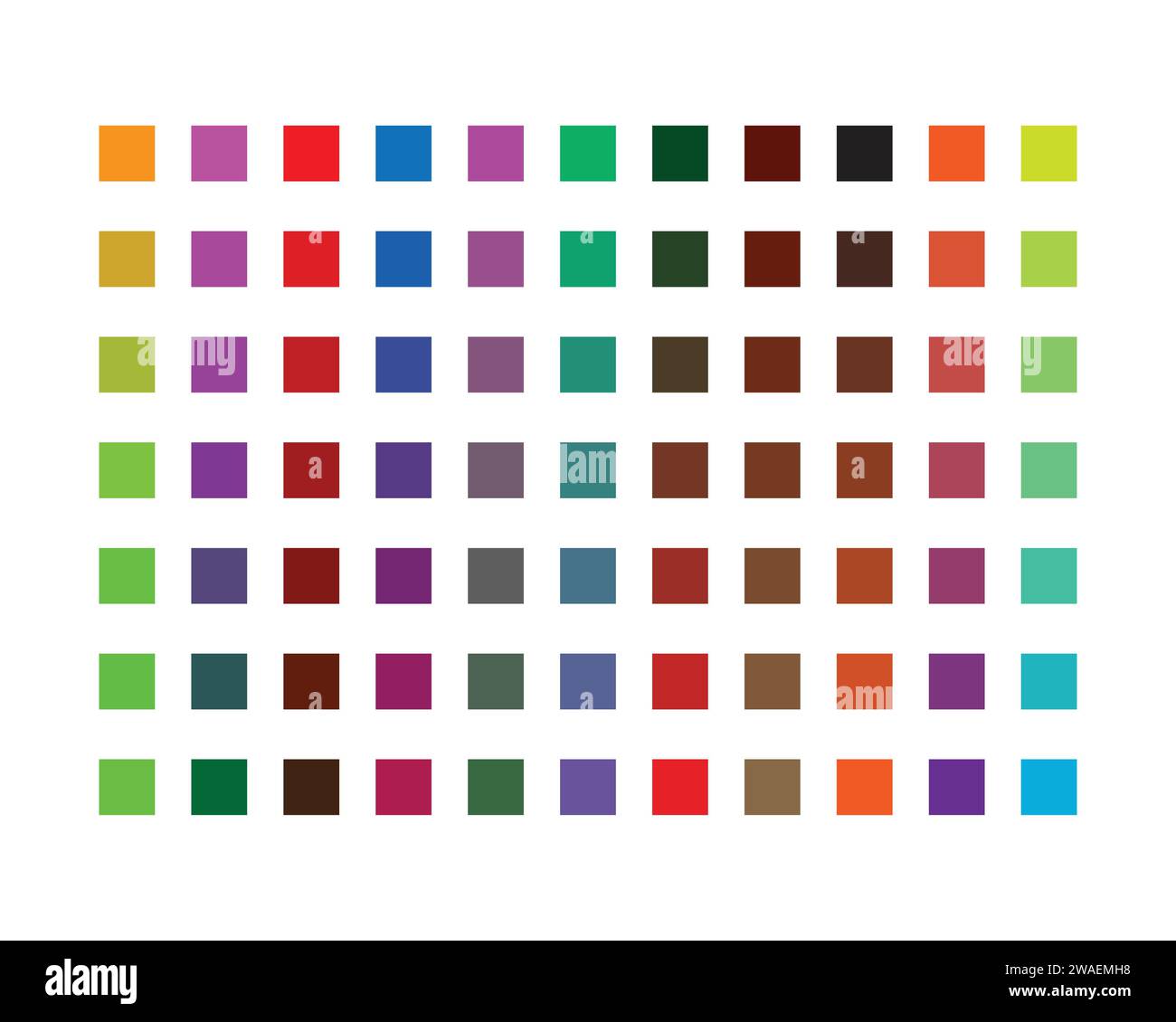 Gruppo di colori per i vettori di ripetizione. Illustrazione Vettoriale