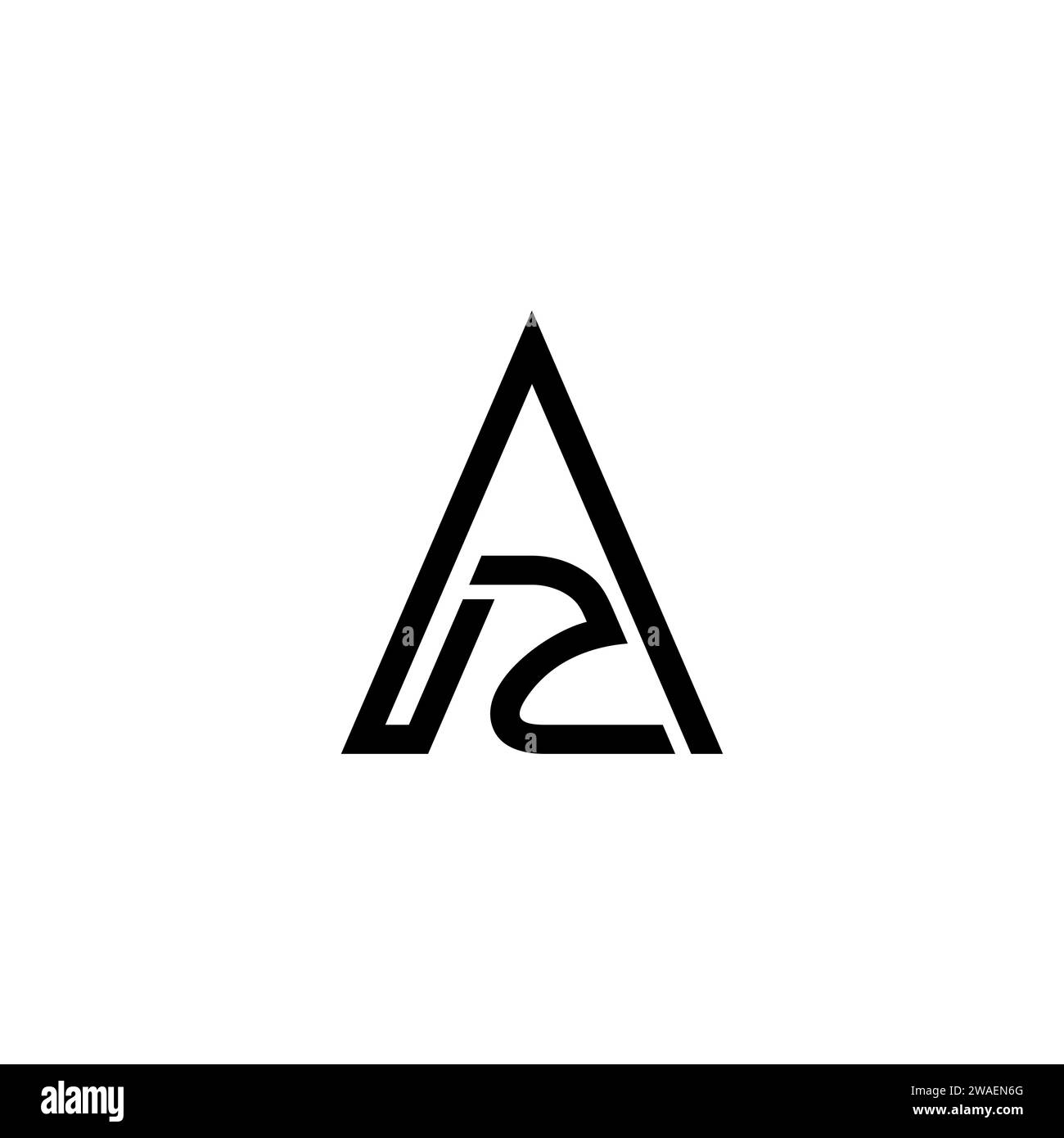 Logo di design Premium con AA iniziale per il marchio aziendale e altro ancora Illustrazione Vettoriale