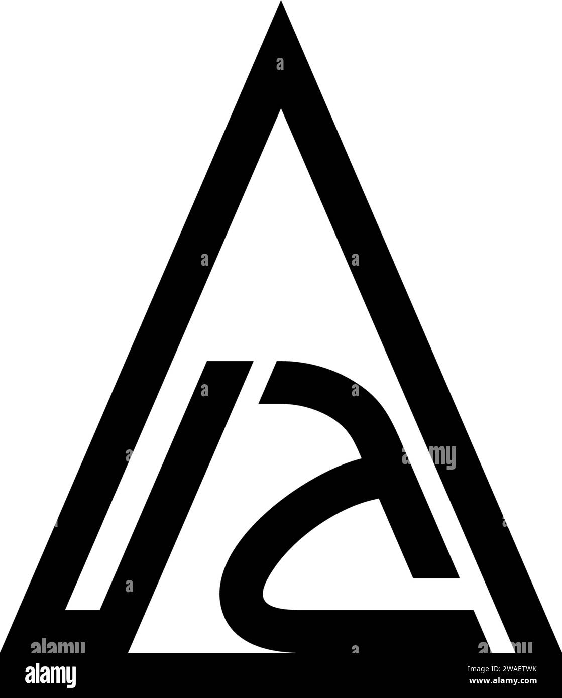 Logo di design Premium con AA iniziale per il marchio aziendale e altro ancora Illustrazione Vettoriale
