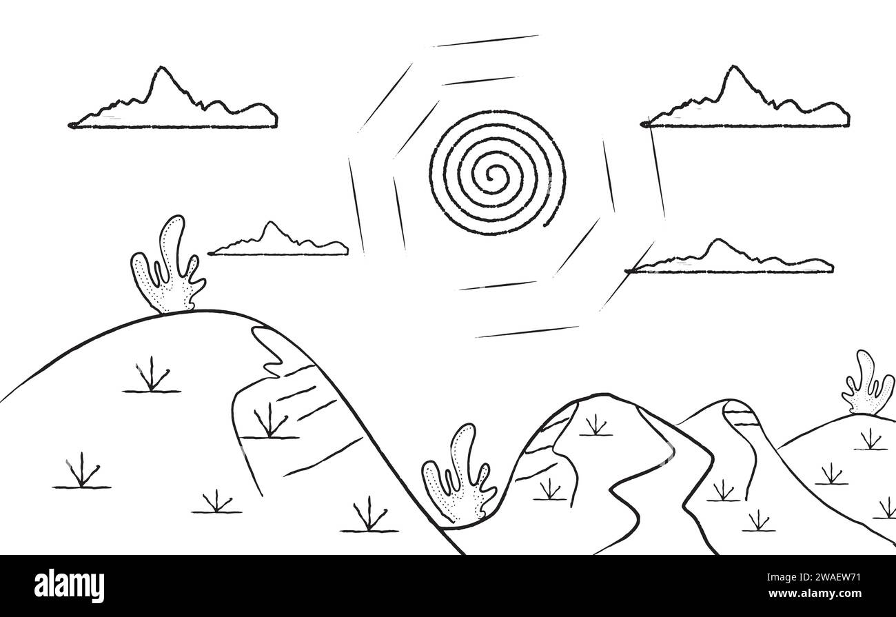 illustrazione cordel nord-est Illustrazione Vettoriale