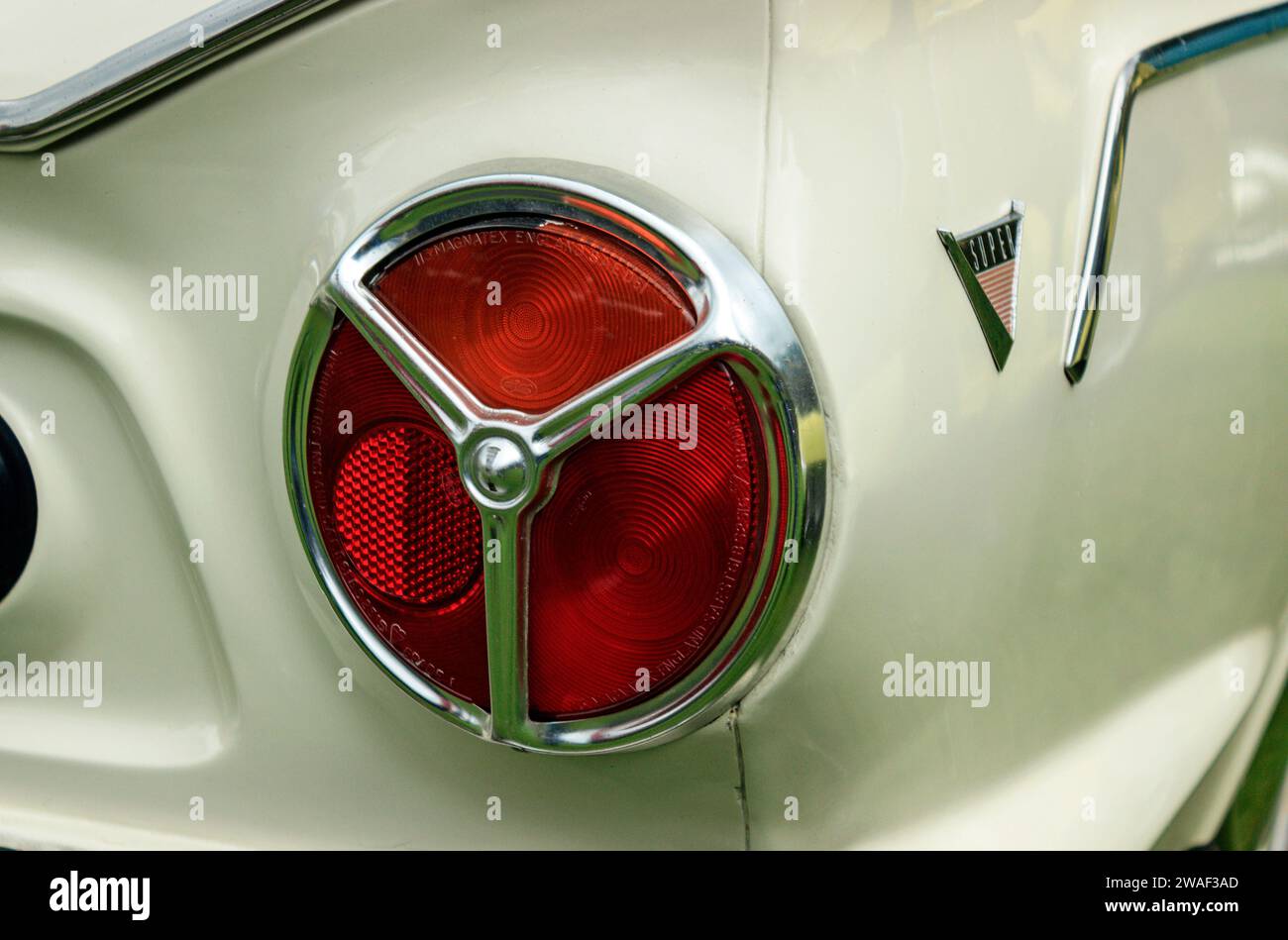 Luce posteriore Ford Cortina Mark 1, Hebden Bridge Vintage Weekend 2014. Foto Stock