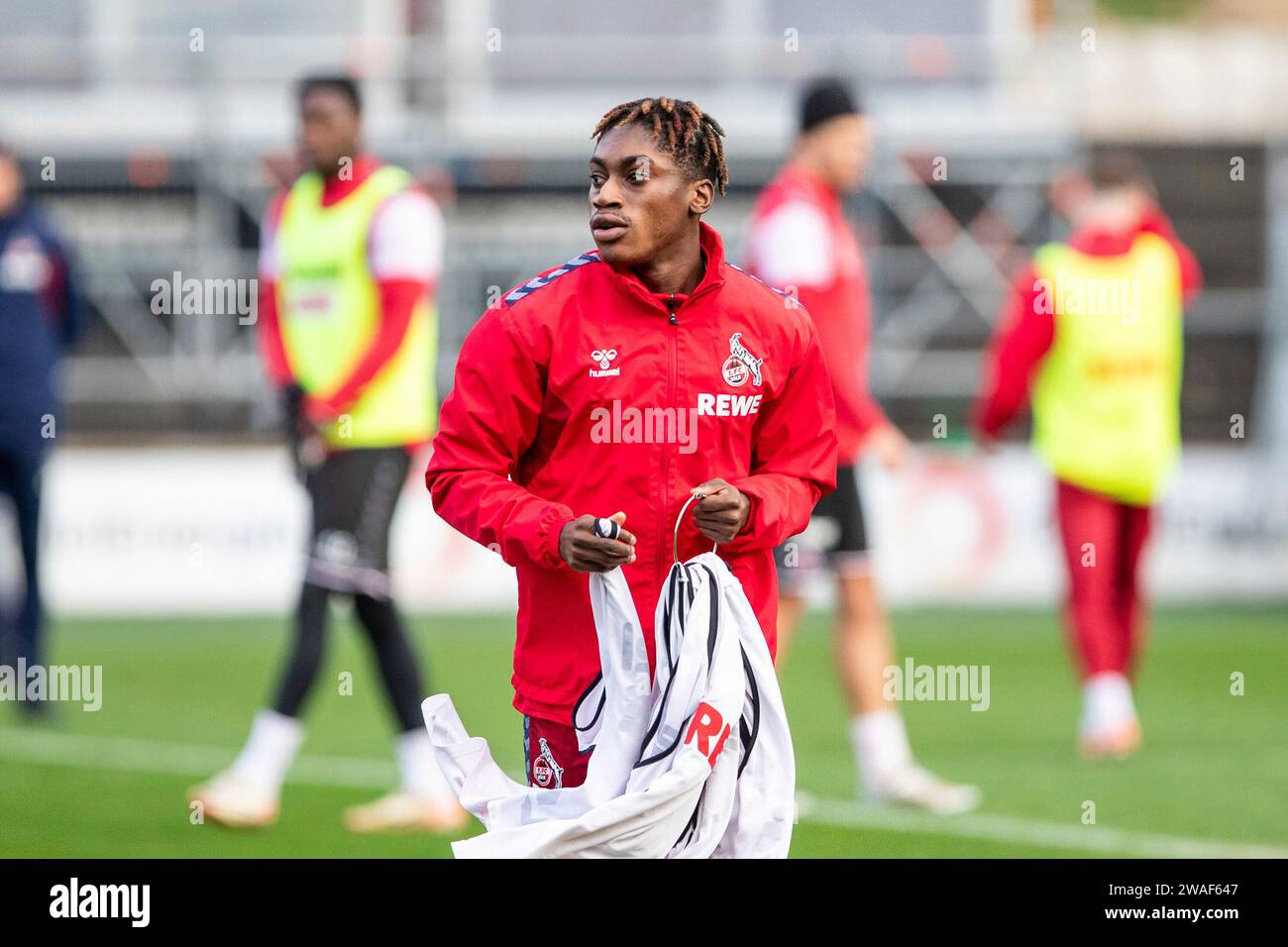 Koeln, Deutschland. 4 gennaio 2024. Justin Diehl (1. FC K?ln, 45) 1. FC K?ln, formazione 04.01.2024 credito: dpa/Alamy Live News Foto Stock