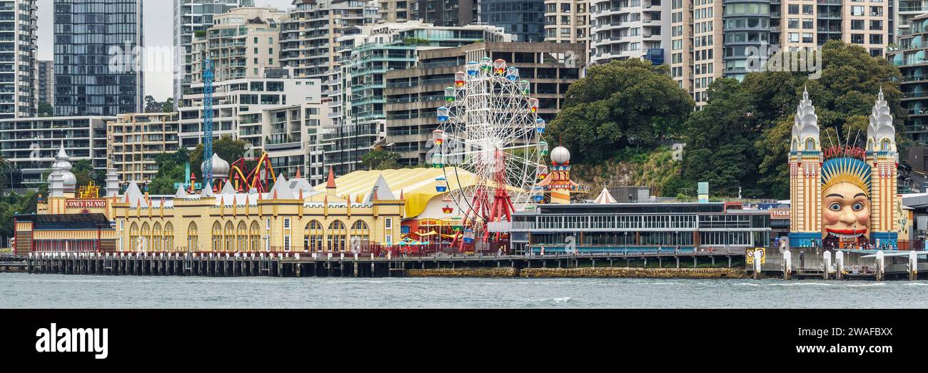Il Kuna Park Sydney ha una storia complicata che risale al 1935. Sono stato demolito e ricostruito, chiuso più volte e ora è di proprietà e gestito Foto Stock