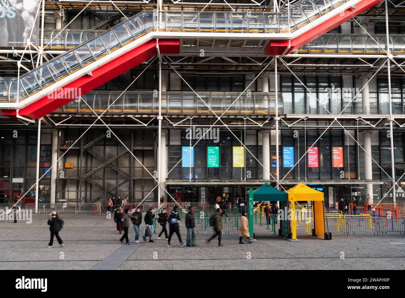 Le Centre Georges Pompidou, à Parigi. 6 dicembre 2023. ( Foto Grégoire campione) Foto Stock