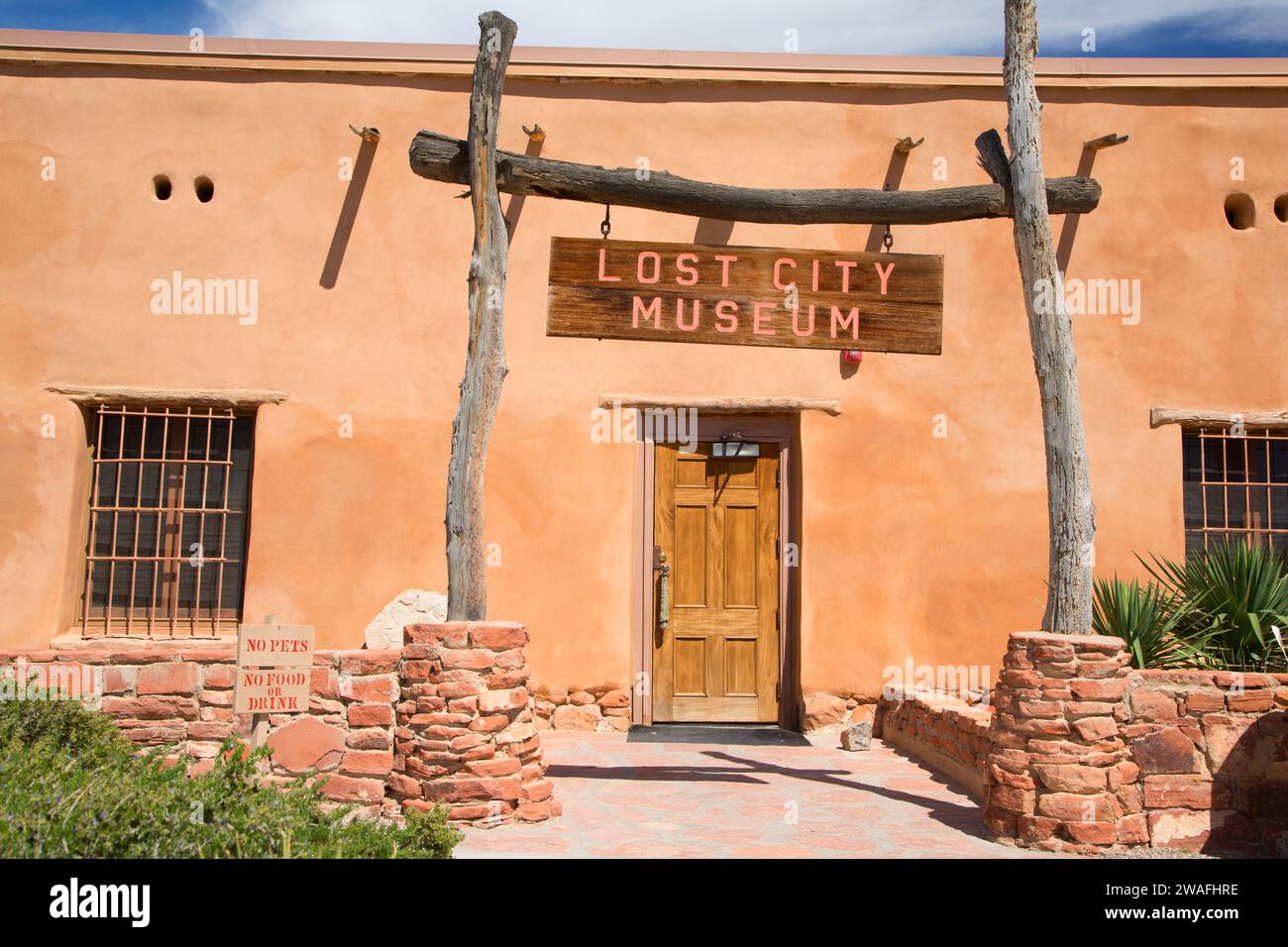 Ingresso, Lost City Museum, Overton, Nevada Foto Stock