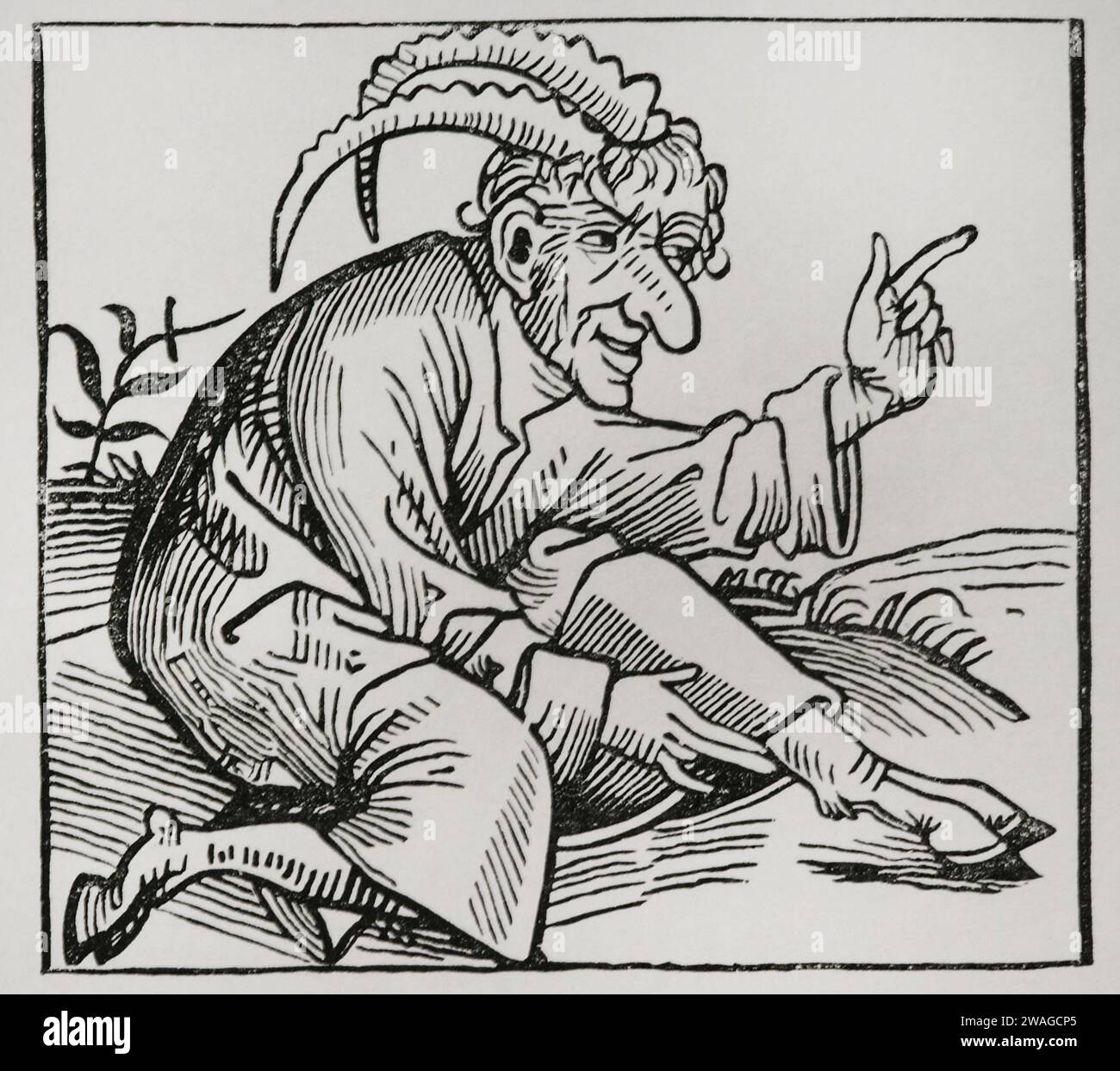 Mostri nati dal Diluvio. Dopo l'incisione del legno nella "Chronique de Norimberga", stampata nel 1493. Sciences & Lettres au Moyen Age et à l'époque de la Renaissance. Parigi, 1877. Foto Stock