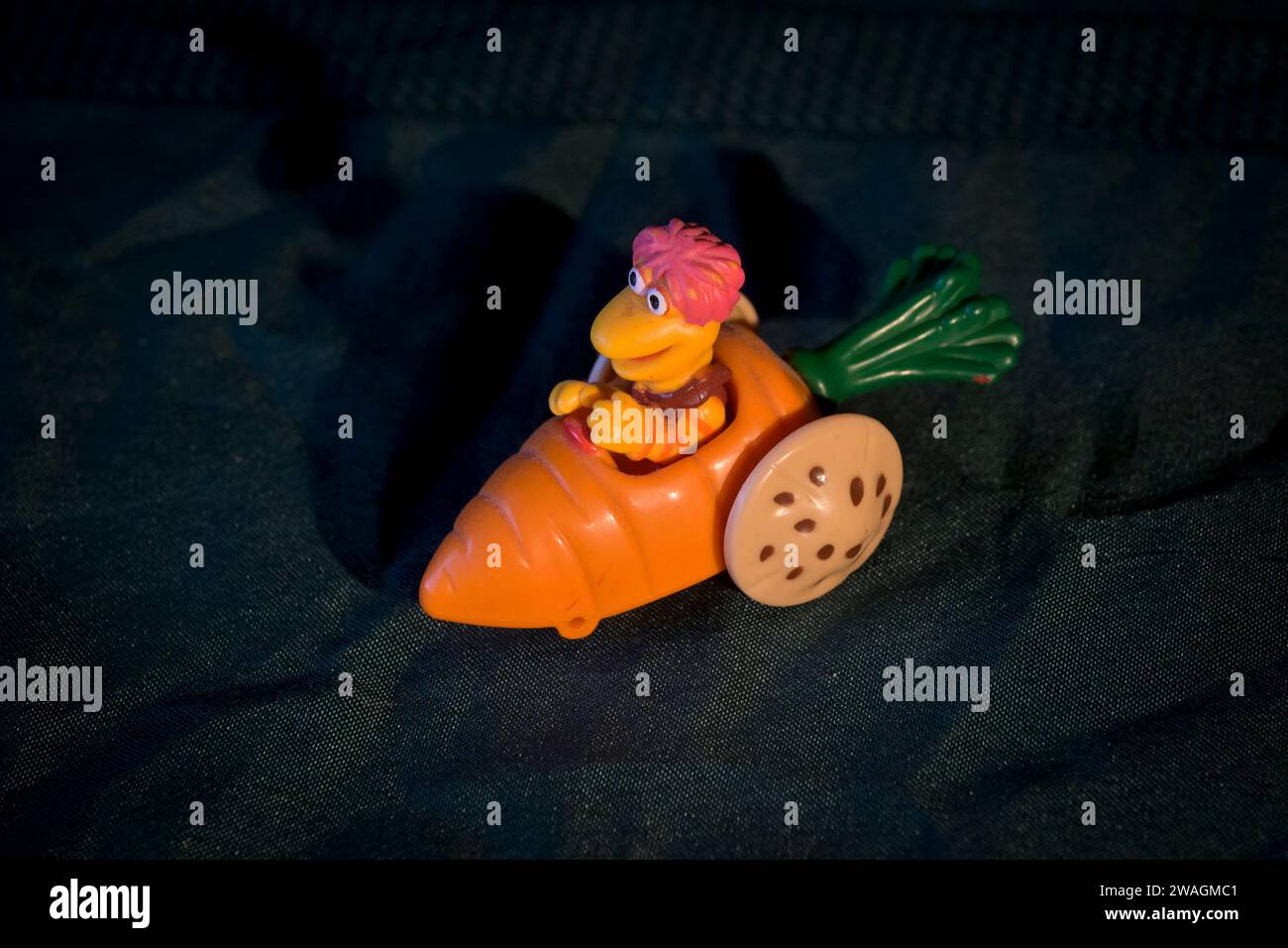 McDonalds, Happy Meal, Toy, Fraggle Rock, Gobo, carrot Car Foto Stock