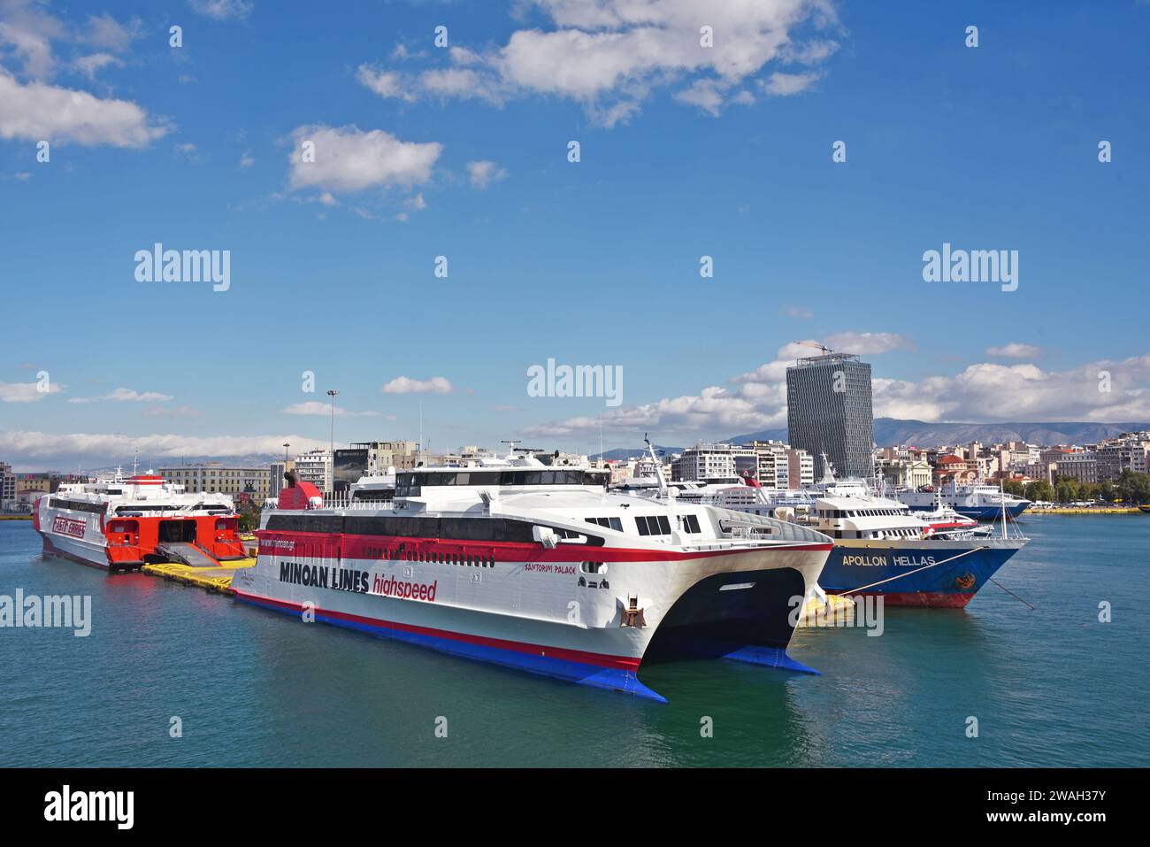 Atene, il porto di Pireas, Grecia, Atene Foto Stock