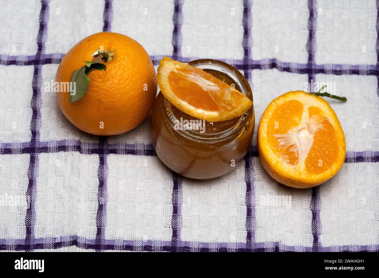 marmellata naturale, marmellata d'arancia Foto Stock