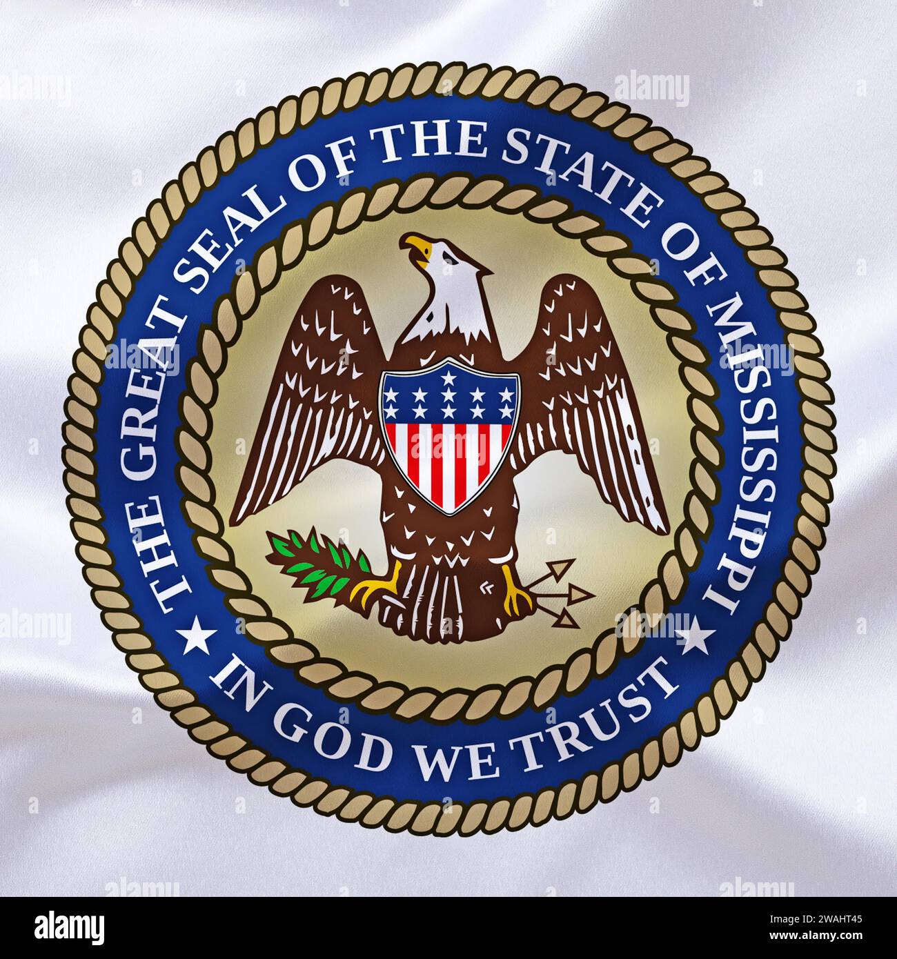 USA, lo stemma del Mississippi, stato del Foto Stock