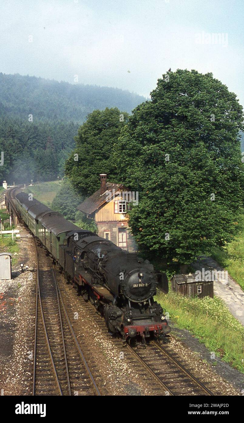 Photographimg Steam Engines at work in France/West Germany June/July 1971 Foto Stock