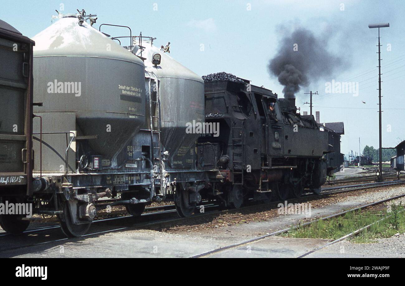 Photographimg Steam Engines at work in France/West Germany June/July 1971 Foto Stock