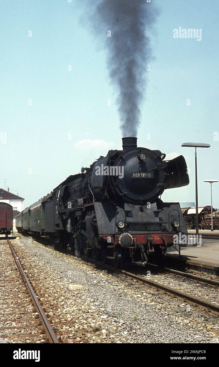 Photographimg Steam Engines at work in France/West Germany June/July 1971 Foto Stock