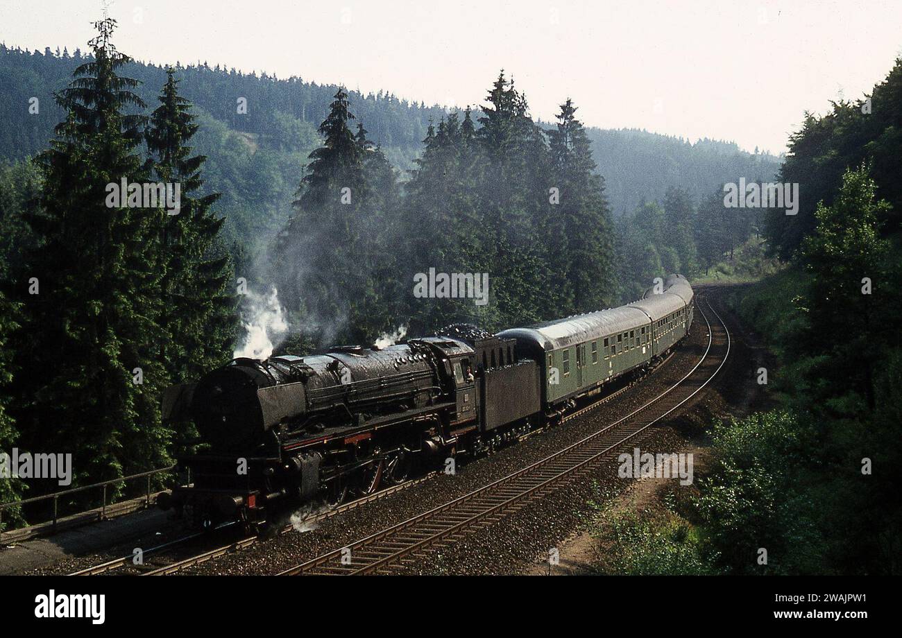 Photographimg Steam Engines at work in France/West Germany June/July 1971 Foto Stock