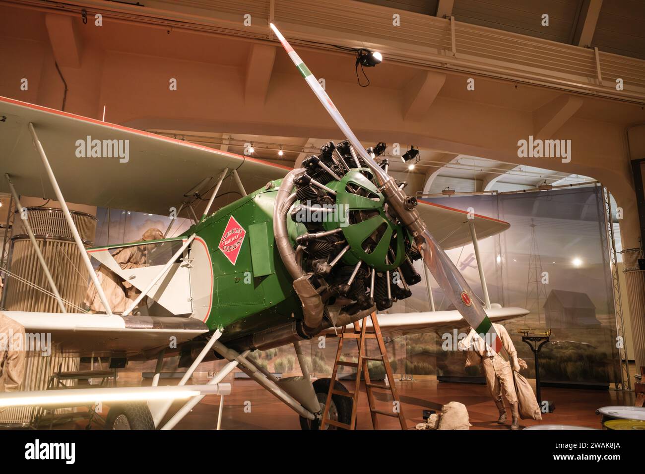 1927 Boeing 40-B2, in mostra presso l'Henry Ford Museum of American Innovation, Dearborn Michigan USA Foto Stock