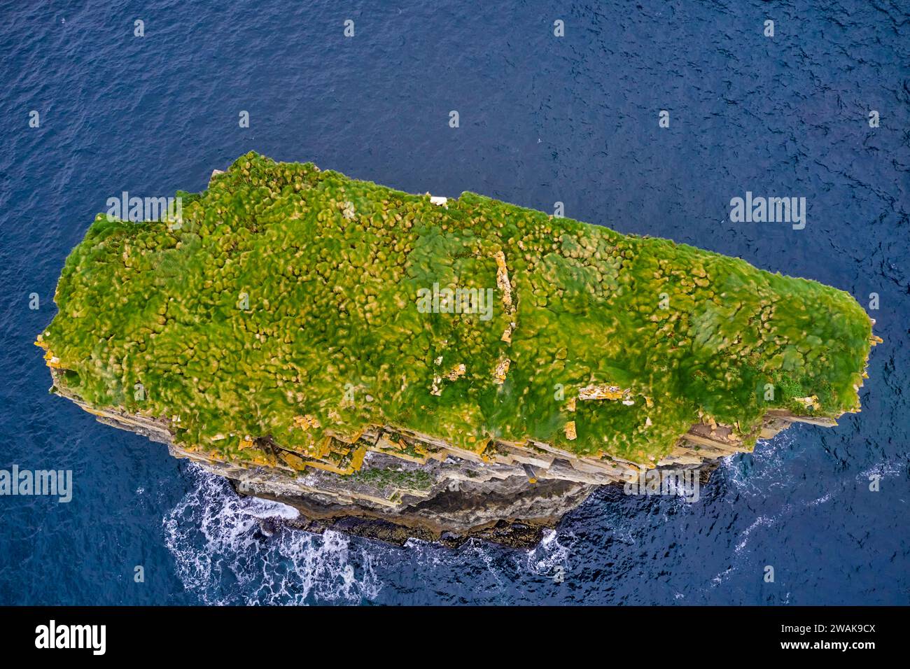 Repubblica d'Irlanda, provincia di Connacht, Contea di Mayo, Ballycastle, Downpatrick Head Foto Stock