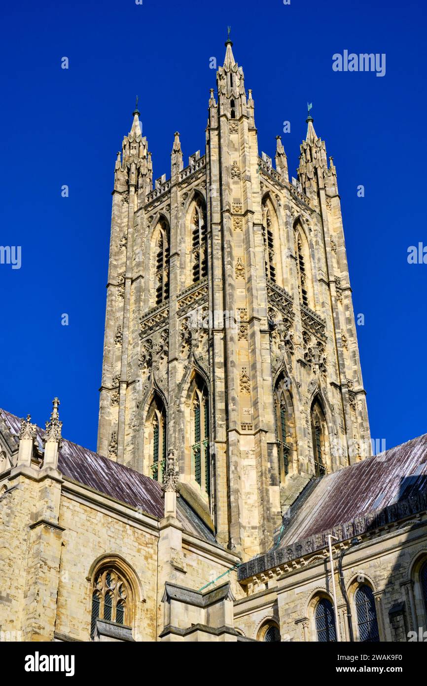 Regno Unito, Kent, Canterbury, la cattedrale Foto Stock