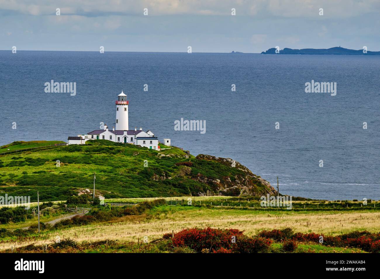 Repubblica d'Irlanda, Contea di Donegal, Fanad Head, il faro più settentrionale di Irande Foto Stock