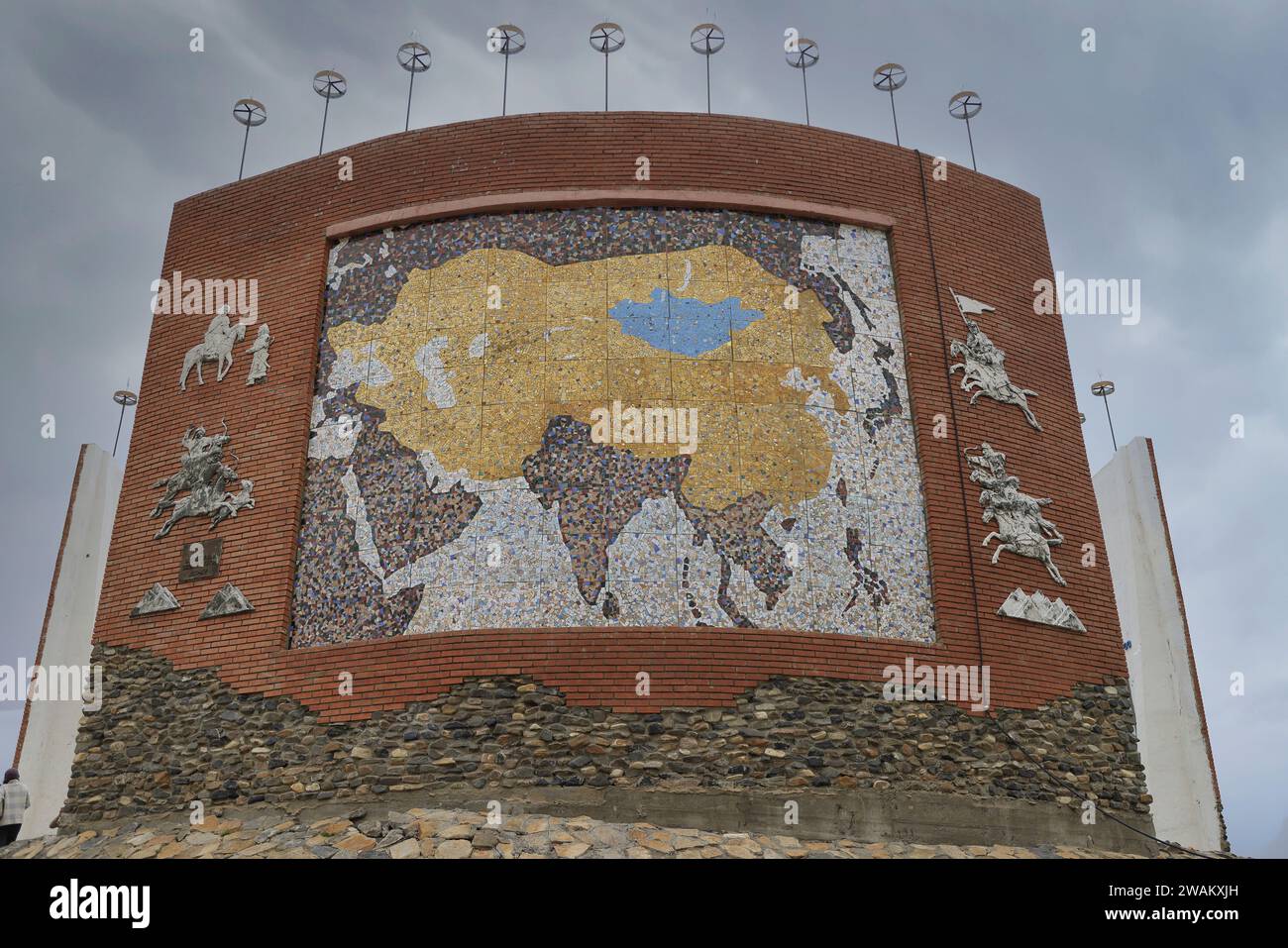 Monumento dell'Impero mongolo a Kharkhorin, Mongolia Foto Stock