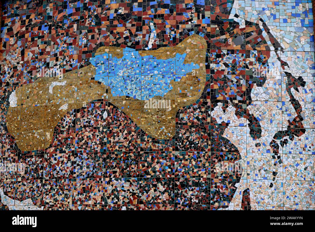 Monumento dell'Impero mongolo a Kharkhorin, Mongolia Foto Stock