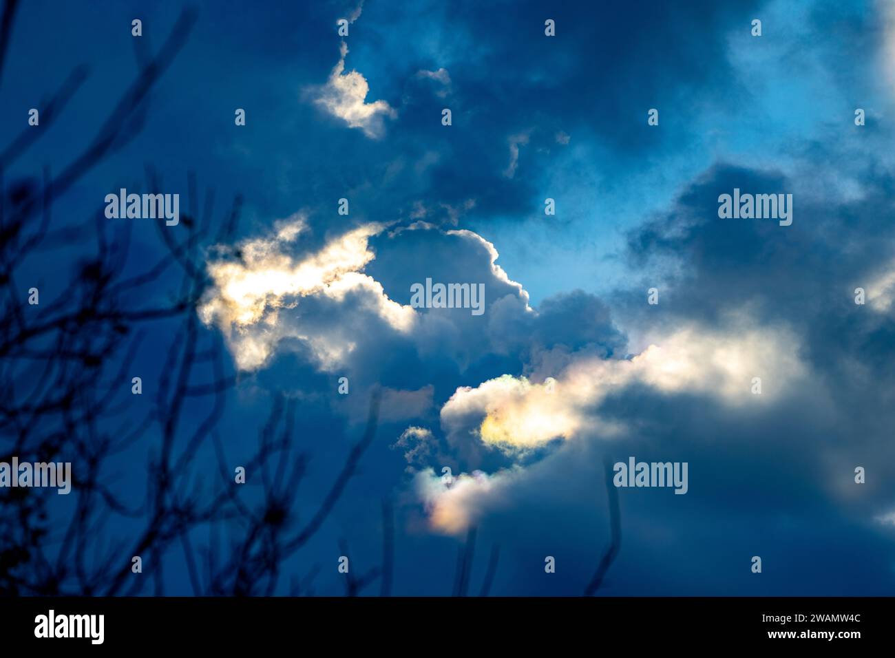 nuvole invernali Foto Stock