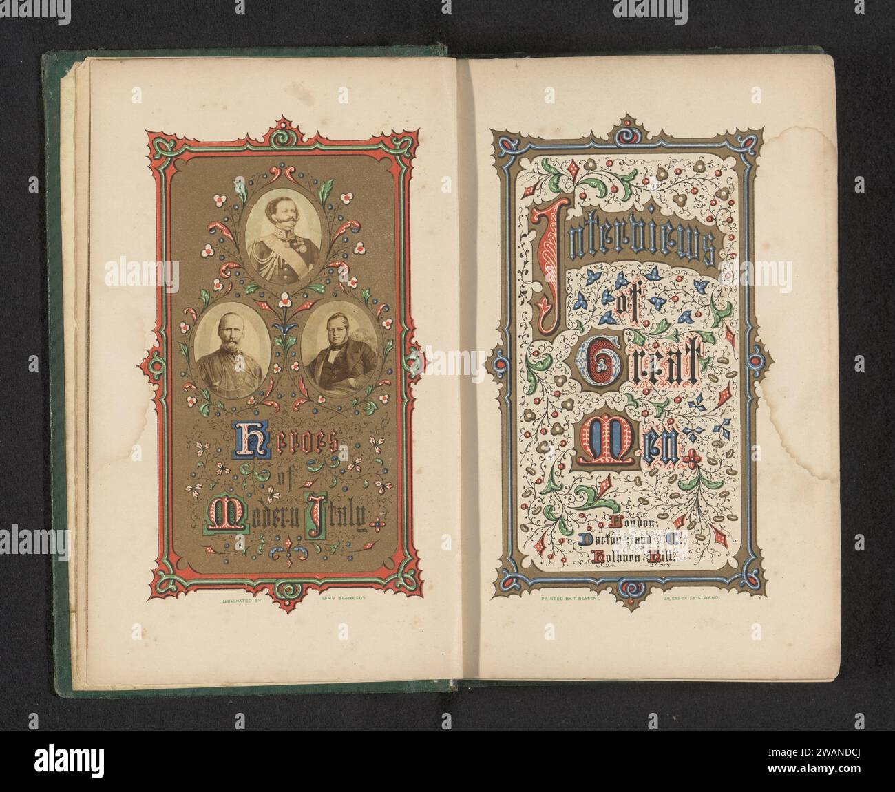 Le interviste di grandi uomini, Samuel Stanesby, c. 1861 libro London paper. supporto fotografico. lino (materiale). stampa in cartone / stampa in albume Foto Stock