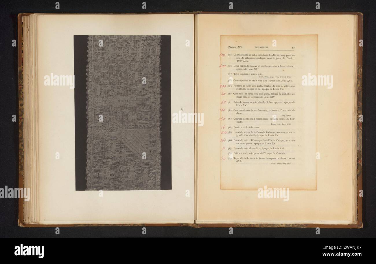 Esibizione tedesca a lato della collezione di Antonin Terme, Anonymous, c. 1880 - in o prima del 1885 Photograph Shutter Photographic support art Collection, art Gallery. lace Foto Stock