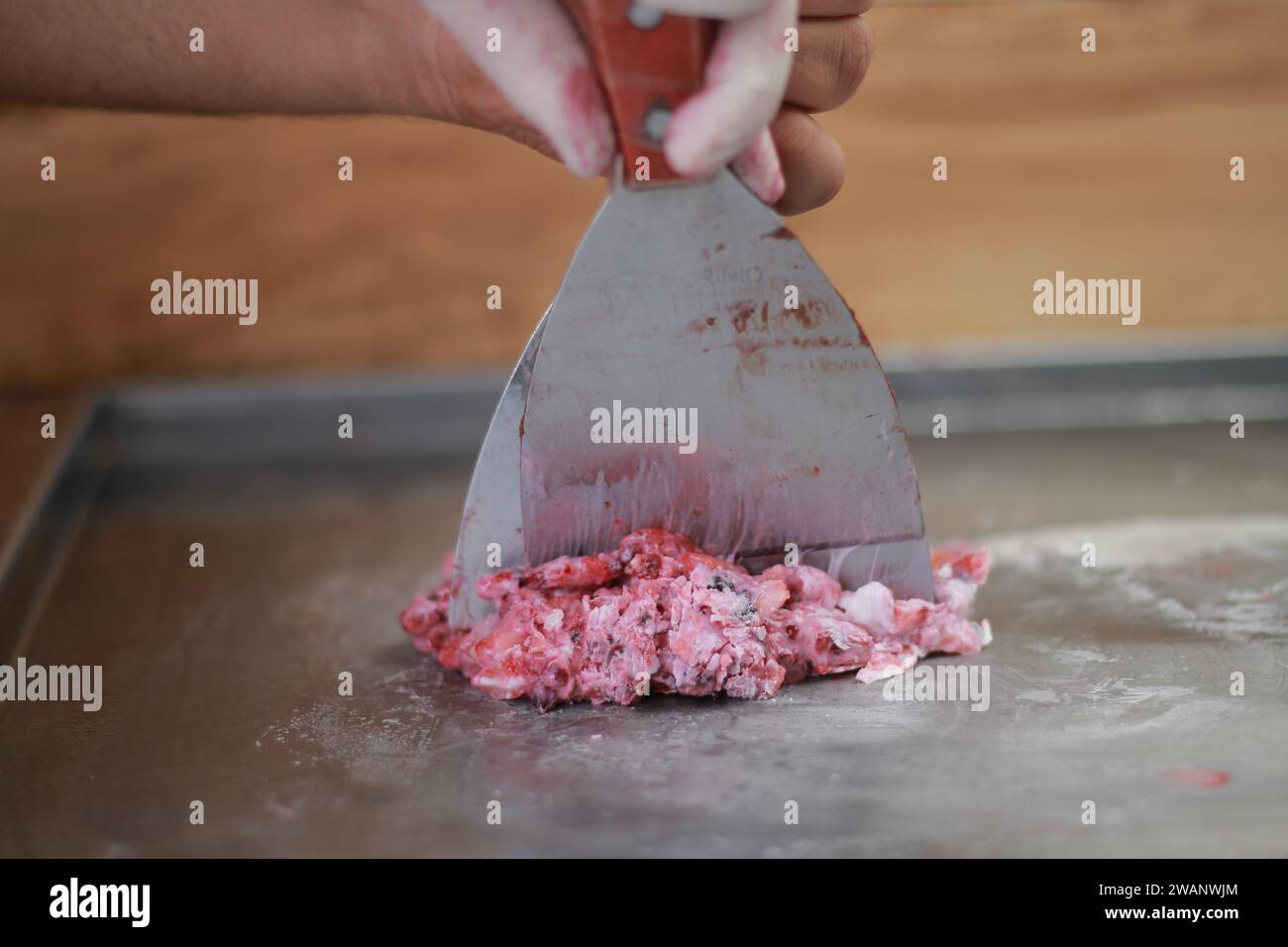 Acai con dolci e cioccolato, delizioso dessert Foto Stock