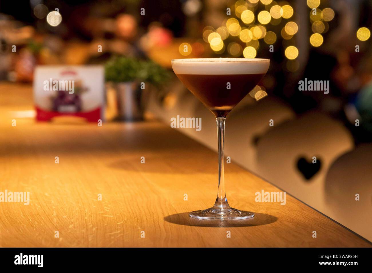 Cocktail espresso Martini Foto Stock