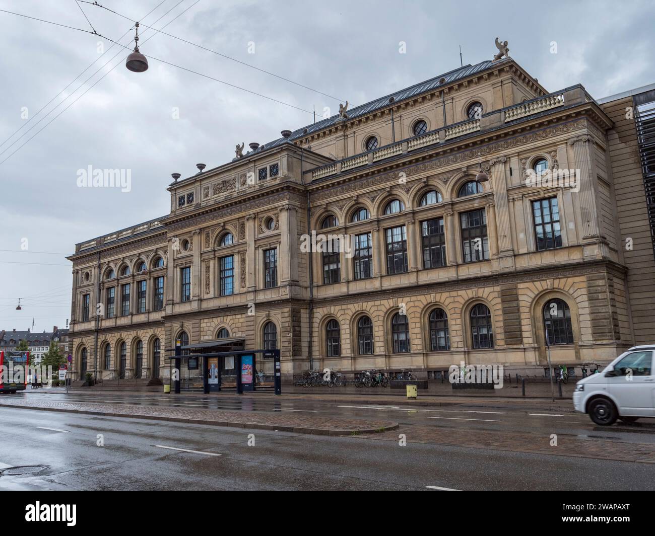 La Royal Playhouse e il vecchio palcoscenico (Det Kongelige Teater) a Copenaghen, Danimarca. Foto Stock