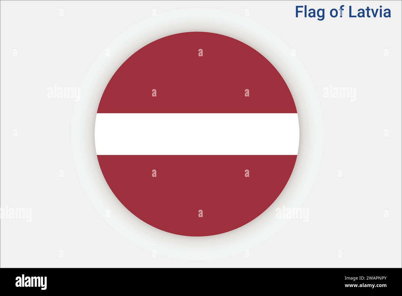 Alta bandiera dettagliata della Lettonia. Bandiera nazionale lettone. Europa. Illustrazione 3D. Illustrazione Vettoriale