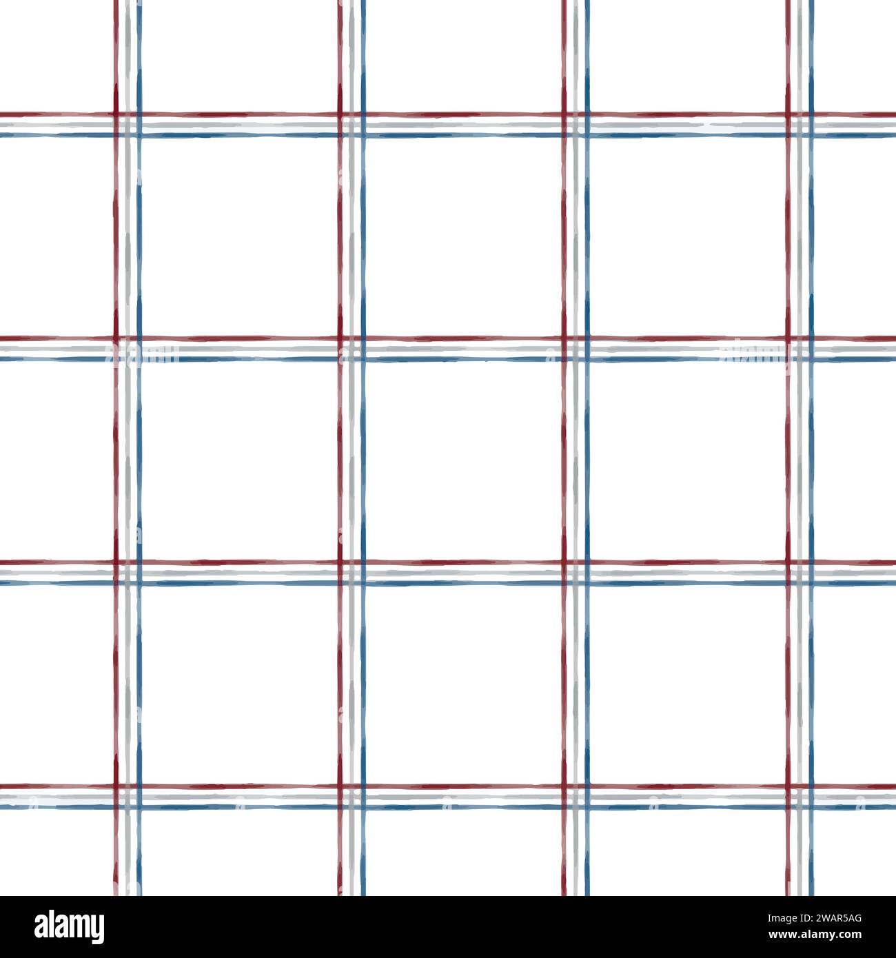 Linee vettoriali senza giunture pattern astratto su sfondo isolato. Carta a griglia utilizzata per note o decorazioni. Modello francese texture senza cuciture per Illustrazione Vettoriale