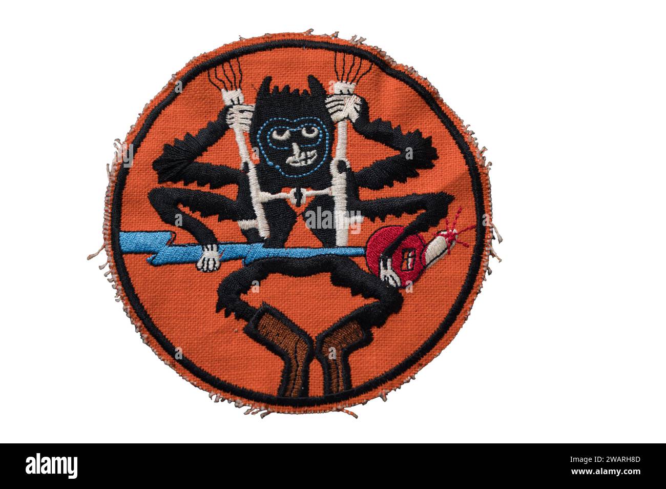 US 507th PARACHUTE INFANTRY REGIMENT OF WWII su sfondo bianco Foto Stock