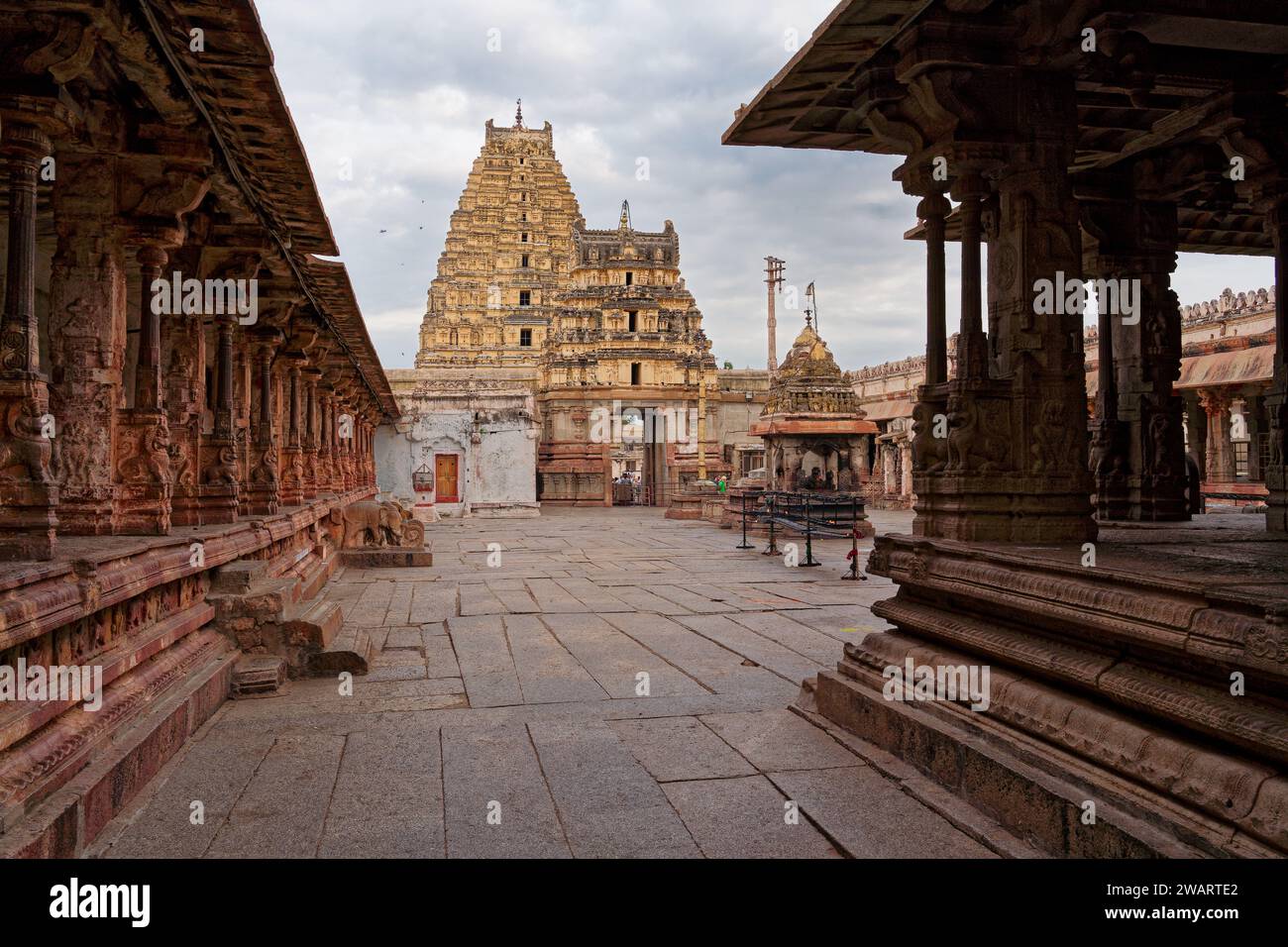 Virupashka-Tempel, Hampi Foto Stock