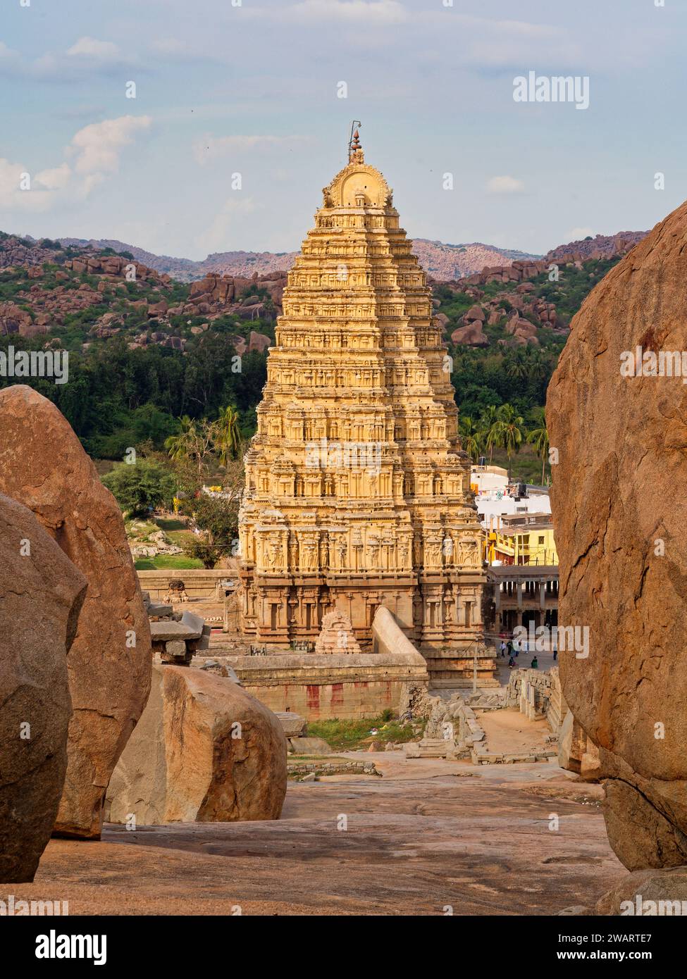 Hemakuta Hill, Hampi Foto Stock
