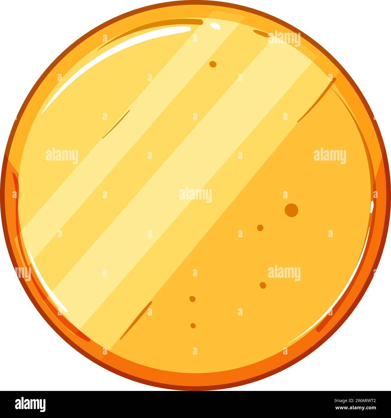 illustrazione vettoriale del pulsante di gioco border gold Illustrazione Vettoriale