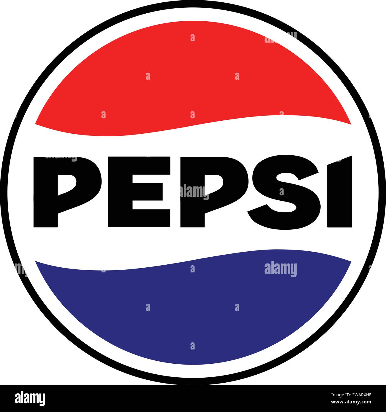 Logo Pepsi | PepsiCo, insegna per bevande analcoliche gassate Illustrazione Vettoriale